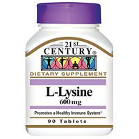 21st Century, L-Lysine, 600 mg, 90 Tablets - 2pc