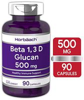 Beta Glucan 1 3D 500 mg | 90 Capsules | Healthy Immune Support | Beta 1,3, 1,6 D Glucan | Non-GMO, Gluten Free Supplement | by Horbaach