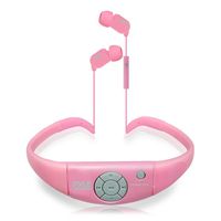 Pyle PSWBT7PN Pink Active Sport Water Resistant Bluetooth HandsFree Wireless Stereo Headphones and Headset with Built in Microphone for Call Answering