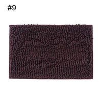 TbpersicwT Home bedroom carpet door mat, Solid Color Chenille Bedroom Kitchen Door Floor Mat Entrance Antislip Carpet Rug - 9#