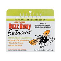 Quantum Extreme Buzz Away Towelette - 12 per Pack - 6 Packs per case.
