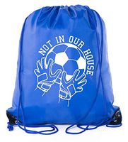 Soccer Party Favors | Soccer Drawstring Backpacks for Birthday Parties, Team events, and much more! - 10PK Royal CA2500SOCCER S2