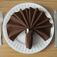 Chocolate Brown 17x17 Inch Cloth Napkins