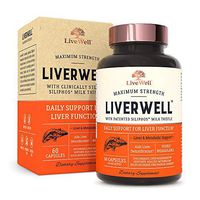 LiverWell Liver Cleanse & Detox, Regeneration, Metabolic Support - Highly Biovailable Patented Milk Thistle Extract + N-Acetyl Cysteine + Alpha Lipoic Acid + Zinc + Selenium