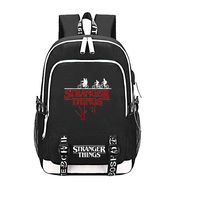 Stranger Things Backpack with USB Charging Port School Boys Girls Bookbag Laptop Backpack for Teens