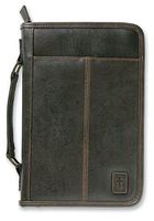 Aviator Leather-Look Brown XL Book and Bible Cover