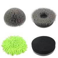 ADPOW 4pcs Power Spin Scrubber Replacement Brush Heads, Electric Cordless Tub and Tile Scrubber Head Brushes for Bathroom, Floor, Wall and Kitchen