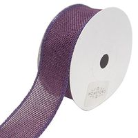Homeford Loose Weave Faux Jute Ribbon, 1-1/2-Inch, 10-Yards (Eggplant)