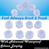 8pcs Waterproof Soft Silicone Non Sticky Easy to Wear Noise Reducing Earplug