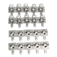 WuLian 20pcs Replacement Metal Batteries Spring Contact Plate Silver For AA AAA Batteries
