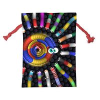 KEITH WRIGHT SLI-Ther-io Worms Wrap Bags Xmas Santa Claus Present Drawstring Bag Holiday Decorations Ornaments