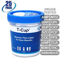 MiCare [25pk] - 14-Panel Multi Drug Test Cup (AMP/BAR/BUP/BZO/COC/mAMP/MDMA/MTD/OPI/OXY/PCP/PPX/TCA/THC with A3) #MI-TDOA-1144A3