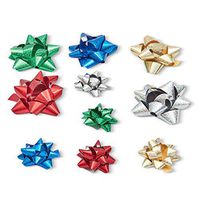 Holographic Gift Wrap Bows for Christmas and Birthdays (5 Colors, 80-Pack)