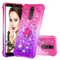 Lomogo Case for LG K40/Solo LTE/Harmony 3 Glitter Silicone, Shockproof Soft Rubber Bumper Case Non-Slip Back Cover Thin Fit for LG K12 Plus/X4 (2019) - LOYBO480302 Ring #1