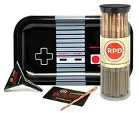 Bundle - 3 Items - 50 RAW Natural Lean Size Cones, RAW Lean Loader Cone Filler with Rolling Paper Depot Rolling Tray (Controller)