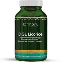 Harmony Nutraceuticals DGL Licorice - Digestive and Liver Harmony - 120 Vegetarian Capsules