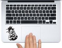 Goku Flying Nimbus Cloud Dragonball Printed Trackpad Clear Vinyl Decal Sticker Compatible with Apple MacBook Pro Air 11" 12" 13" 15" All Years Laptop Trackpad Keyboard (13" Macbook Air)