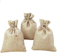 GUZON 15 Pack Burlap Bags with Drawstring,Storage Linen Jewelry Pouches Sacks for Halloween Wedding, Party, Jewelery Favor Bags,6.9 by 4.9 Inch