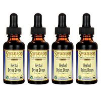Swanson Dr. Barbara Hendel's Herbal Detox Drops (Alcohol/Sugar-Free) 1 fl Ounce (29.6 ml) Liquid (4 Pack)