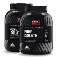 GNC AMP Pure Isolate - Vanilla, Twin Pack, 70 Servings Each, 25 Grams of Whey Protein Isolate
