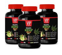 Brain Booster Supplements Focus Memory - Hemp Seed Oil Organic 1000Mg - Hemp Seed Oil Capsules Anxiety Sleep - 3 Bottles 360 Liquid Capsules