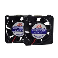 HAWKUNG 2 Pcs 3D Printer Cooling Fan Extruder Accessory 4010 40 x 40 x 10 mm DC 12V 2 Pin Connector Bearing Silent Brushless Heatsink Cooler Blower for 3D Printer, Black