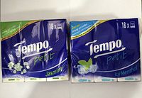 Tempo Pocket Petit Soft Tissues x 36 (18 Pieces Jasmine + 18 Pieces ICY Menthol) (Jasmine + ICY Menthol)