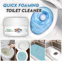 Fast Foaming Cleaner，2019 Quick Foaming Toilet Cleaner for Toilet Washing Machine Sink Floor Tile (Free, White)