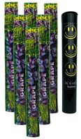 Herb Airtight Tube Pocket Protector with Cyclones Grape Hemp Cones 6 Count DC Crafts Nation- Happy Face