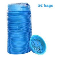 Emesis Bags 25 Pack, 1000ml Blue Disposable Vomit Bags Barf Bags Aircraft & Car Sickness Bags, Nausea Bags for Travel and Motion Sickness,Airplane, Hospital Use (25)