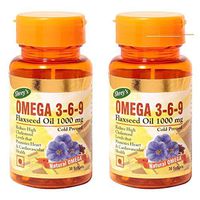 Shrey's Flaxseed Oil Omega 369 (Cold Pressed) - 60 Capsules (1000 mg)