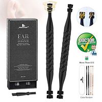Ear Wax Removal, Mexitop Ear Cleaner, New Turbofan Structure for Complete Ear Cleaning, One-Piece Earsafe Design, w/Bonus BlackGold Ear Pick, Works on Ear Flushing/Drop/Irrigation/Q-Tips/Cotton Swab