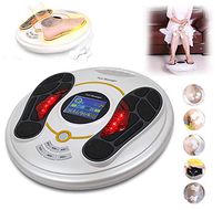 Electromagnetic Foot Massager&Body Therapy Machine-25 Massage Modes,4 Body Electrode Pads,Remote Control, Improves Blood Circulation and Relieves Aches and Pains