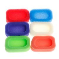jinetor Bathroom Kitchen Mesh Sponge Soap Box Holder Dish Tray Container Random Color