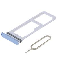 MMOBIEL Dual SIM Card Tray Compatible with Samsung Galaxy S8 G950 / S8 Plus G955 (Blue) incl Sim pin