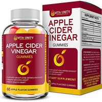 Apple Cider Vinegar Gummies with Ginger-Raw Unfiltered ACV with The Mother-Best Alternative to Apple Cider Vinegar Capsules-ACV Pills-Tablets-Detox and Cleanse-Support Immunity (60 ACV Gummies)