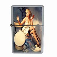 Vintage Retro Sexy Bridesmaid Party Dual Torch Lighter Pin Up Girl-137
