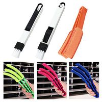 Outgeek Window Brush, Blind Cleaner Window Duster with 2 Gap Cleaning Brushes and Detachable Microfiber Sleeves