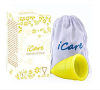 RONSHIN Silica Gel Menstrual Cup, Ruby Cup Feminine, Hygiene Cups, FDA Approved, Effective & Reusable - S/L