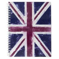 Monster Stationery - A4 Lined Notebook - 160 Perforated 80gsm Pages - Made in UK - Distressed Flag Series - Union Jack