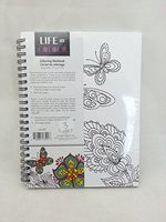 Pineridge Art - Life in Colour - Coloring Notebook - Style 3500 - Purple