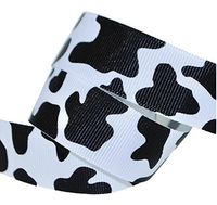 Cow Print Grosgrain 7/8" Wide Ribbon (25 Yards)