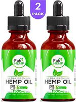 Hemp Oil Extract for Pain, Anxiety & Stress Relief - 1500mg Full Spectrum Organic Hemp Drops - Pure Hemp Extract With MCT - Natural Hemp Oils for Better Sleep, Mood & Stress - Zero THC CBD Cannabidiol