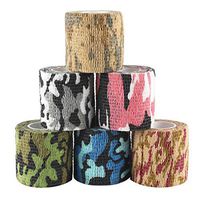 Andux Land 6 Rolls Camouflage Tape Bandage Cohesive Bandage Stealth Camo Tape Random Colors ZZTXBD-03 (5.0cm*4.5m)