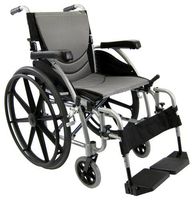Karman Healthcare Ergonomic Wheelchair S-115 Mag Wheels, Pearl Silver, 20" x 17" , 27 Pound