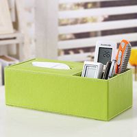 T-ZJHC Hotel Restaurant Tray car Storage Paper Creative Paper Storage Box, Green Plain 1647,29 13.5 9.8