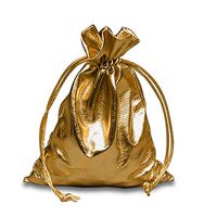 Gold Lame Bags | Quantity: 12 | Width: 6"
