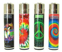 Bundle - 4 Items - Clipper Lighter Tie Dye"Trip" Collection
