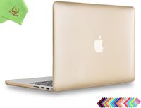 UESWILL Luxury Gold Hard Case Shell for Early 2015/2014/2013/Late 2012 MacBook Pro 13 Inch with Retina Display (No CD-ROM, No USB-C), Model A1502 / A1425, Gold
