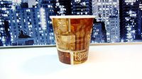 SafePro 10 oz Design Paper Cups, Hot Cups with Urban/Retro Print (Case of 200)